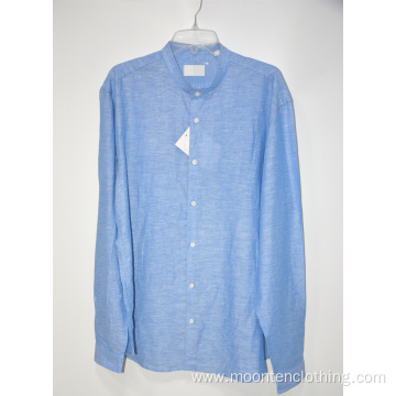 Wholesale Men's Casual Linen Sleeve Custom Shirt